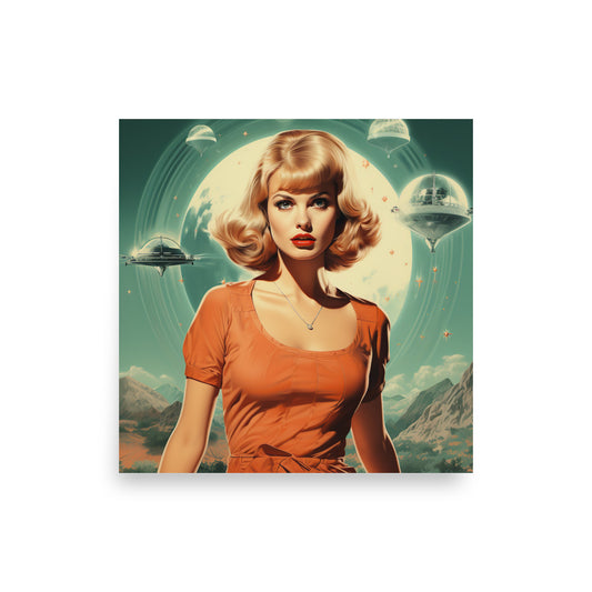 Rockabilly Galaxy Soiree: UFO Art Prints - BISOULOUISE