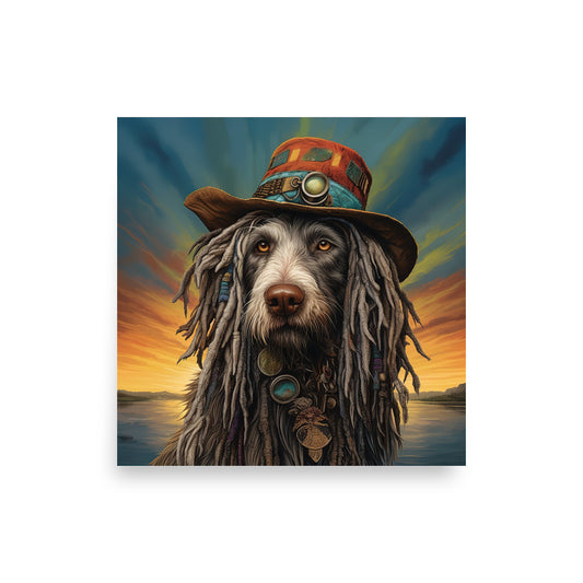 Canine Groove: Hippie-Inspired Dog Art - BISOULOUISE